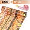 Washi Tape Set 21 Rolls, Assorted Sizes, 5.5 Yards Each, Decorative Craft & Journal Tape